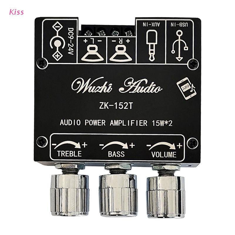 Bảng Mạch Khuếch Đại Âm Thanh Kỹ Thuật Số ZK-152T Kết Nối Bluetooth 2.0