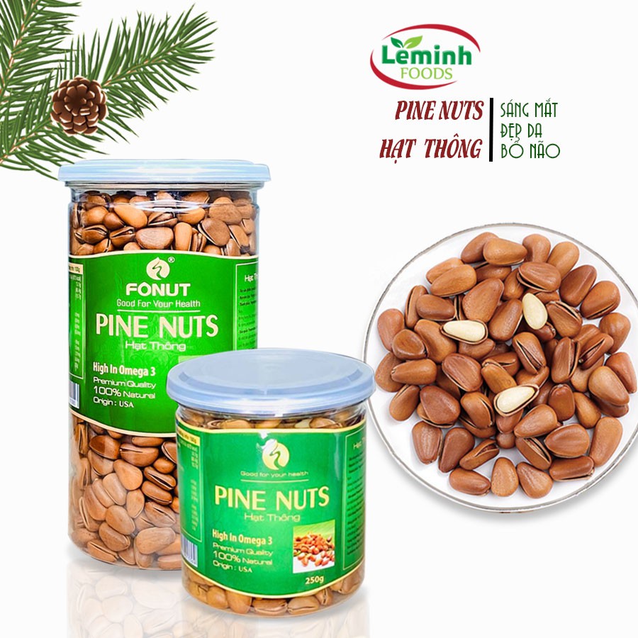 Pine Nuts - Hạt Thông Mỹ [Hộp 500gr]
