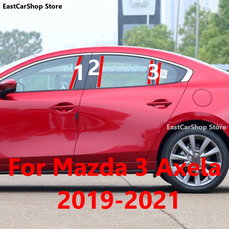 Miếng Dán Trang Trí Bảo Vệ Cửa Sổ Xe Hơi Mazda 3 Axela 2021 2020 2019