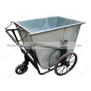 XE GOM RÁC BẰNG TÔN 400 LÍT KHÔNG NẮP