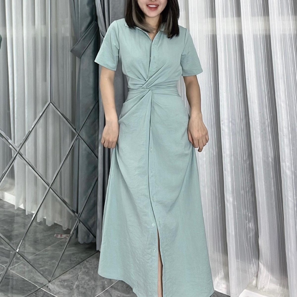 Váy đũi xoắn eoo T134