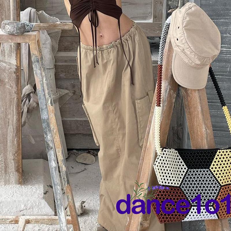 Chân Váy Dài Màu Sắc Retro Khiêu Vũ1O1-Y2k