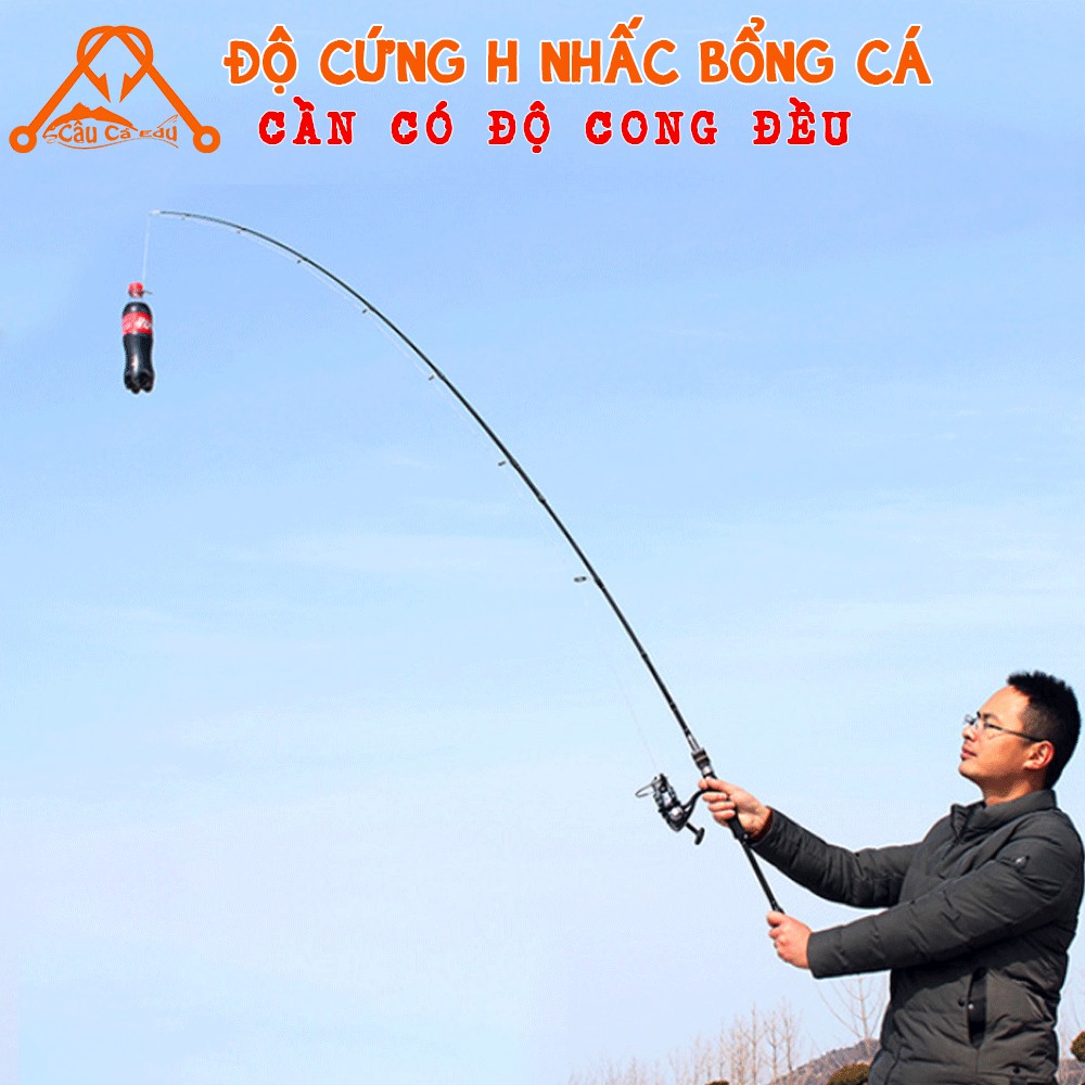 Cần Câu Máy Siêu Bạo Lực Hunting Black Lure Cá Lóc 2 Khúc 2 Ngọn Máy Đứng Ngang Giá Rẻ - Câu Cá Edu