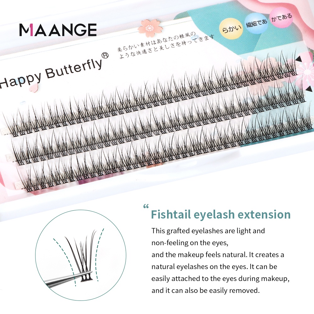 Lông Mi Giả MAANGE Thiết Kế Tự Nhiên 10mm