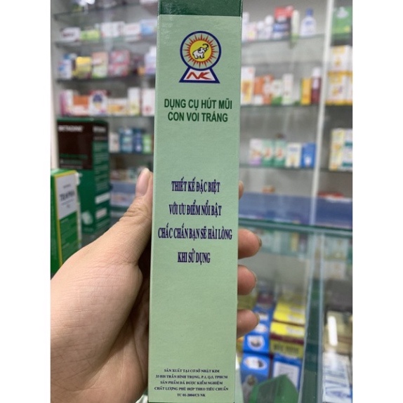 [Chính hãng] Dụng cụ hút mũi con voi trắng - Dụng cụ hút mũi silicon cho bé