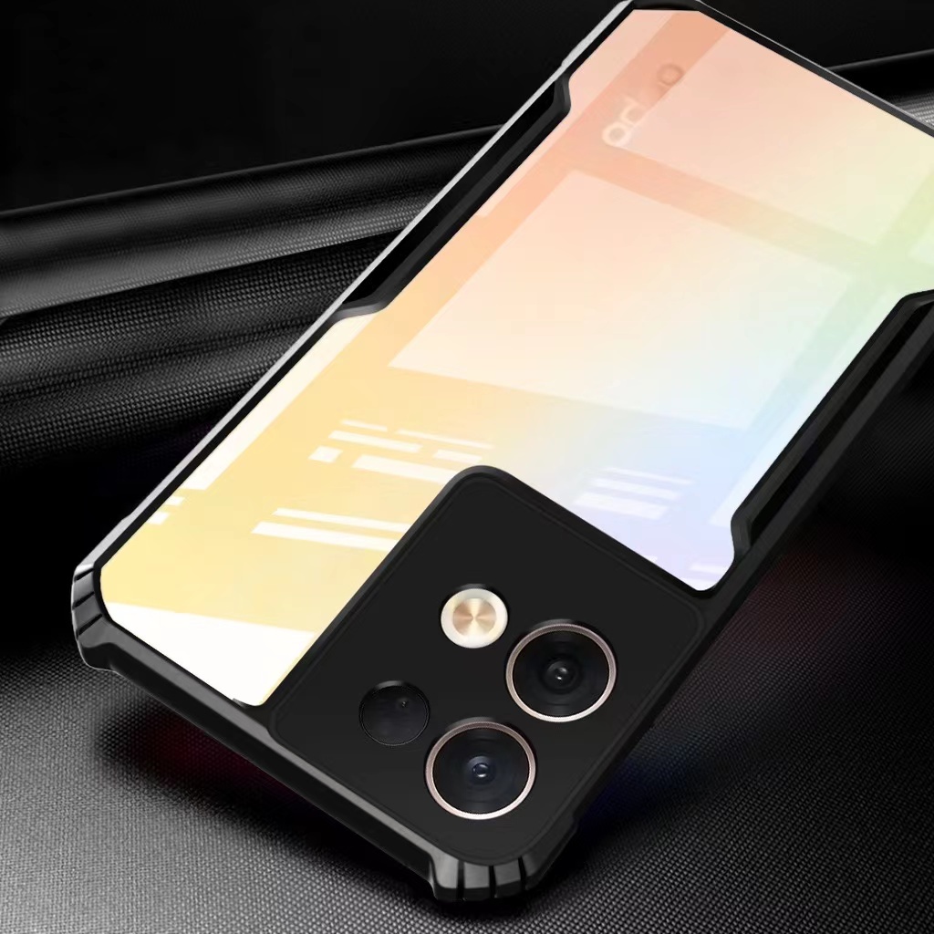 Ốp Điện Thoại Acrylic Trong Suốt Chống Sốc Cho OPPO Reno 8 Pro 8Z 7 7Z 4G 5G
