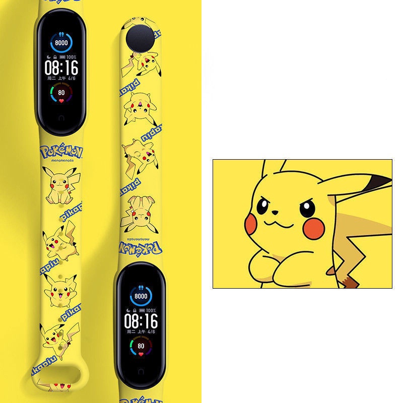 Dây Đeo Thay Thế In Họa Tiết Đáng Yêu Cho xiaomi band 6 Mi band 7 / 6 / 5 / 4 / 3 xiaomi band 5 Mobnd 4 xiaomi 3