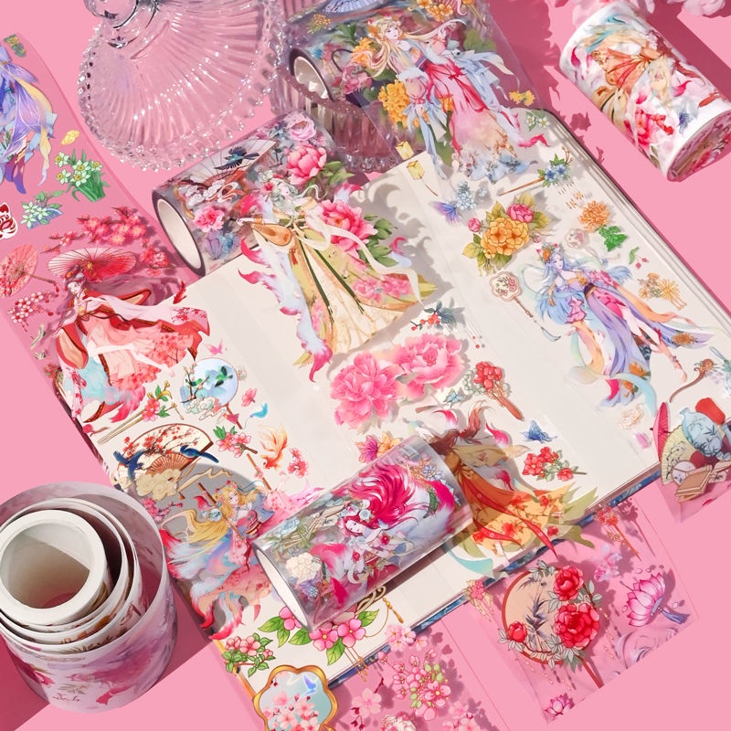 Hình Dán Trong Suốt  Hình Dán Công Chúa  Sổ Ghi Chú Sticker Decor Sitker Trang Trí Sổ Tay  Sticker Dán điện Thoại