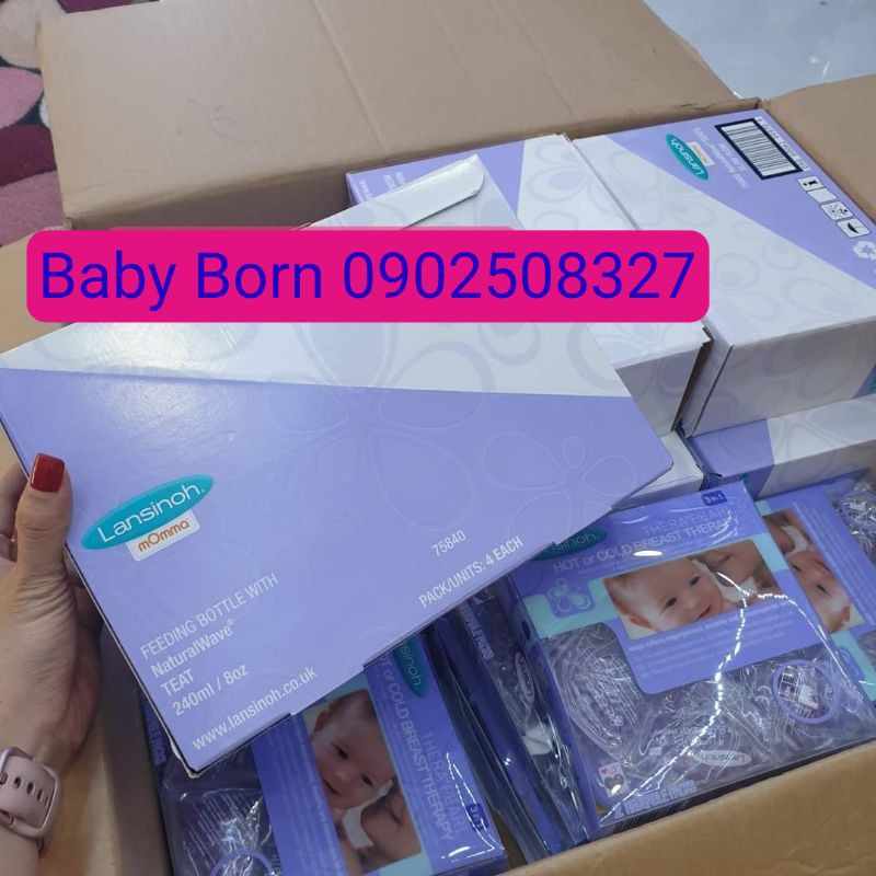 Bình sữa Lansinoh 160ml/240ml hàng chính hãng - Mỹ