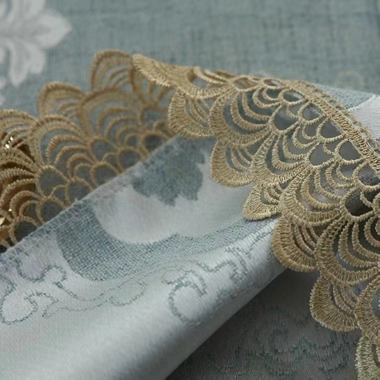 Phụ Kiện Rèm Cửa Bằng Vải Ren Co Giãn 7cm Dài 1 Yard (0.9M)