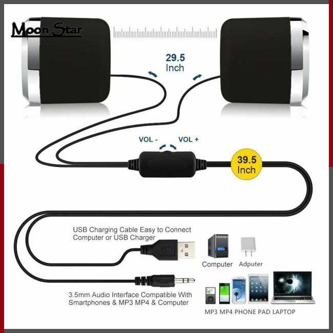 Loa Máy Tính Jack 3.5mm Âm Thanh Hay | BigBuy360 - bigbuy360.vn