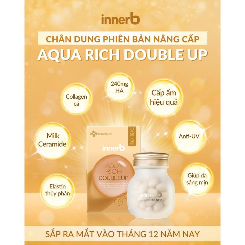 Viên Uống Innerb Aqua Rich 70 viên cấp nước và collagen