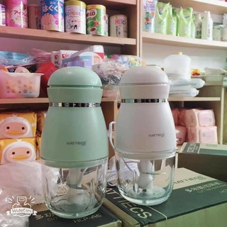 Máy xay đa năng HATTIECS 0.3L Máy xay ăn dặm cho bé Cối thủy tinh 6 lưỡi dao cầm tay tiện dụng Hattiecs.