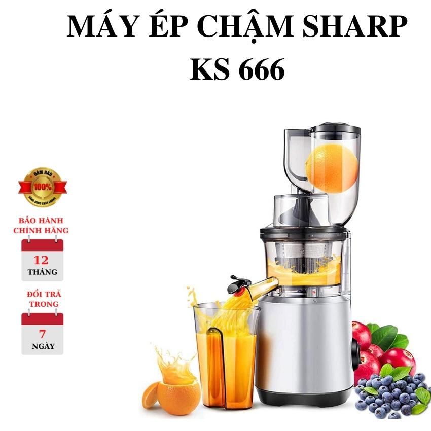 [Mã ELHA22 giảm 6% đơn 300K] Máy ép chậm, máy ép hoa quả Sharp KS-689, bảo hành 12 tháng