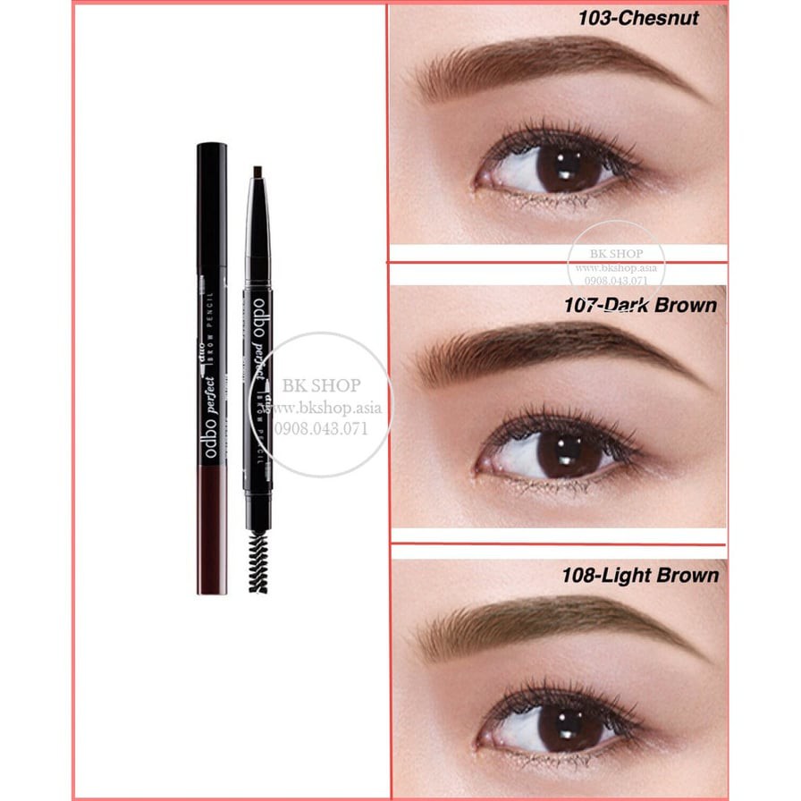 CHÌ KẺ MÀY ODBO PERFECT DOU BROW PENCIL OD719 CHÍNH HÃNG - 7520