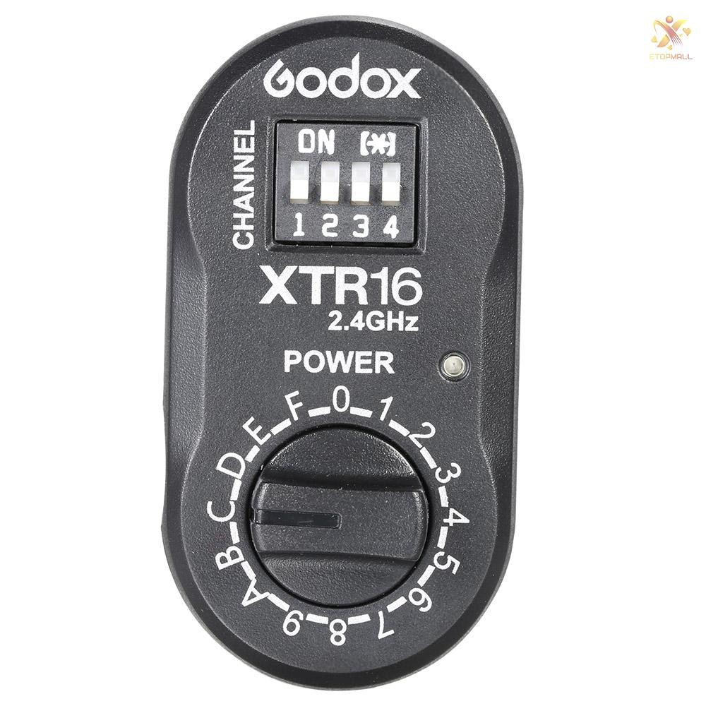 Đầu thu điều khiển từ xa hệ thống X không dây Godox XTR-16 2.4G cho máy truyền phát X1C X1N XT-16