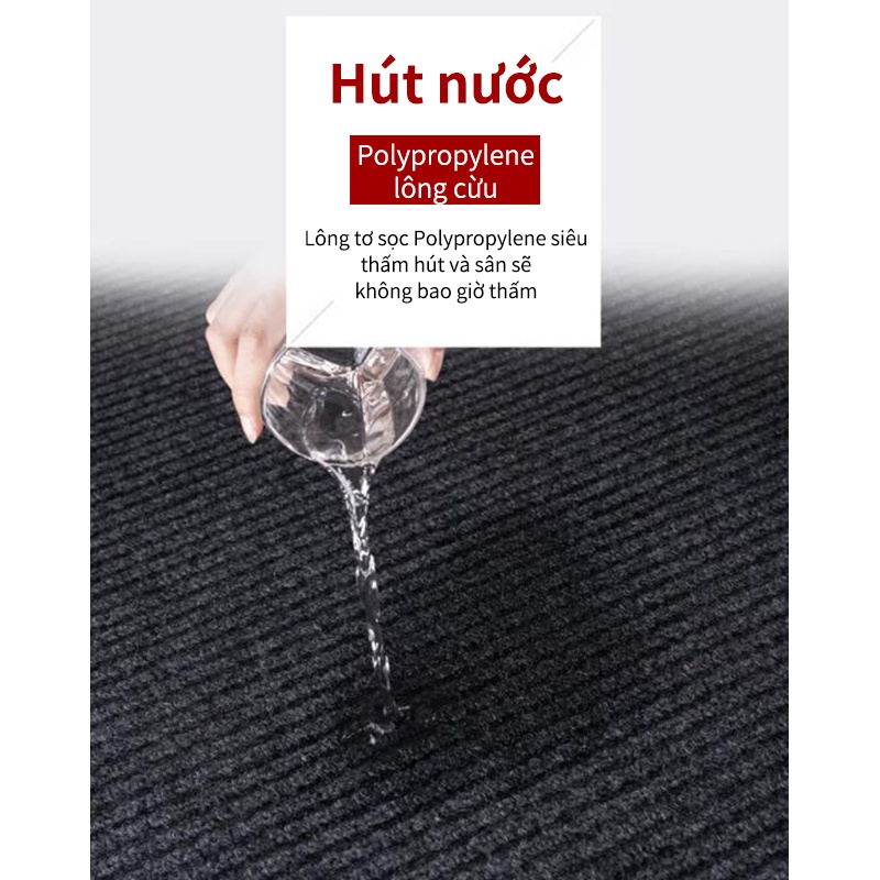 Kích thước lớn thảm nhựa trải sàn 80*120 cm thảm lau chân thảm trải sàn