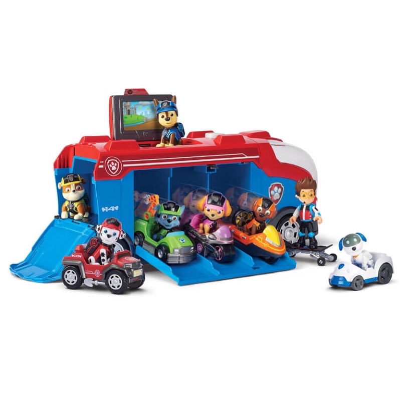 Đồ chơi Paw patrol: bộ gồm xe và chó cứu hộ kèm thẻ nhiệm vụ mission