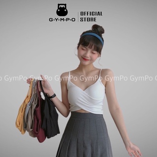 Áo Bra Tập Gym [ÁO CROPTOP] Thun Tăm Xoắn Ngực Cá Tính