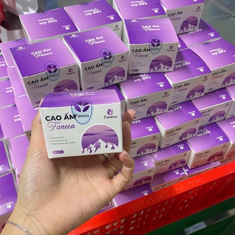 Cao ấm Faneco - giữ ấm -bôi muỗi đốt-thư giãn cơ thể hộp 20 g