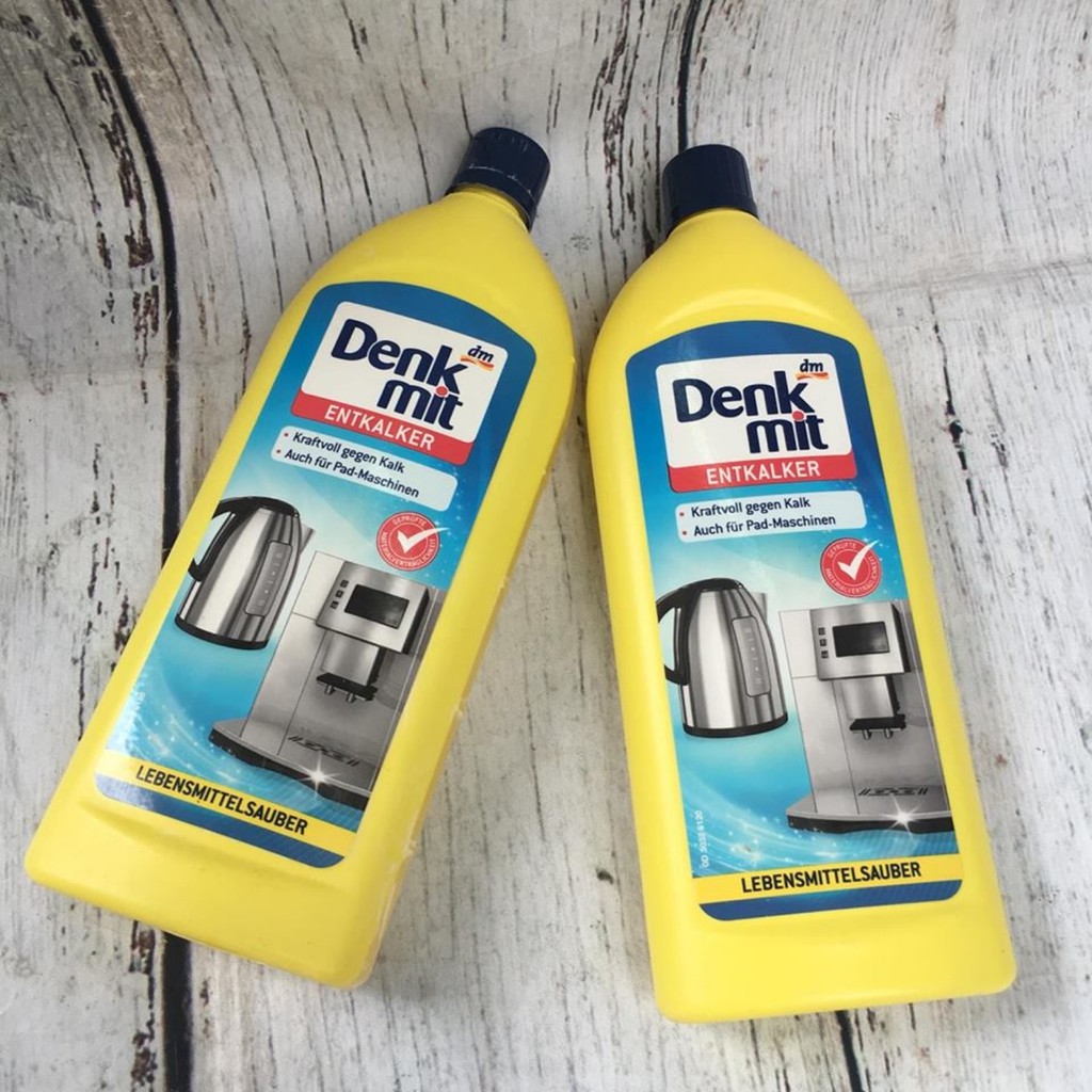 Dung dịch tẩy khử cặn Denkmit 250ml - Tẩy canxi, vôi cho ấm nước, bình siêu tốc, máy pha cà phê [Hàng Đức]