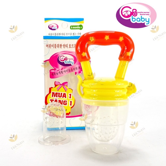 [MUA 1 TẶNG 1] Túi tập nhai chống hốc GB Baby 6m+