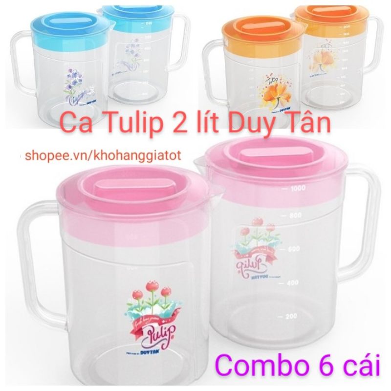 COMBO 6 CA TULIP 2 LÍT DUY TÂN -KT 17,9*18,4*17,8CM