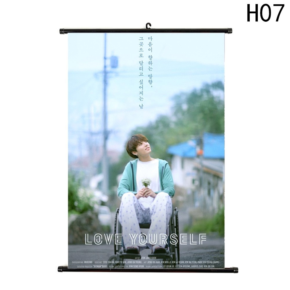 Poster treo tường trang trí hình nhóm BTS