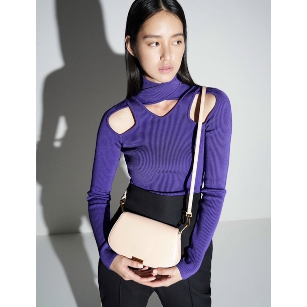 TÚI XÁCH CNK MÀU HỒNG CÓ DÂY ĐEO CHÉO VÀ ĐEO VAI