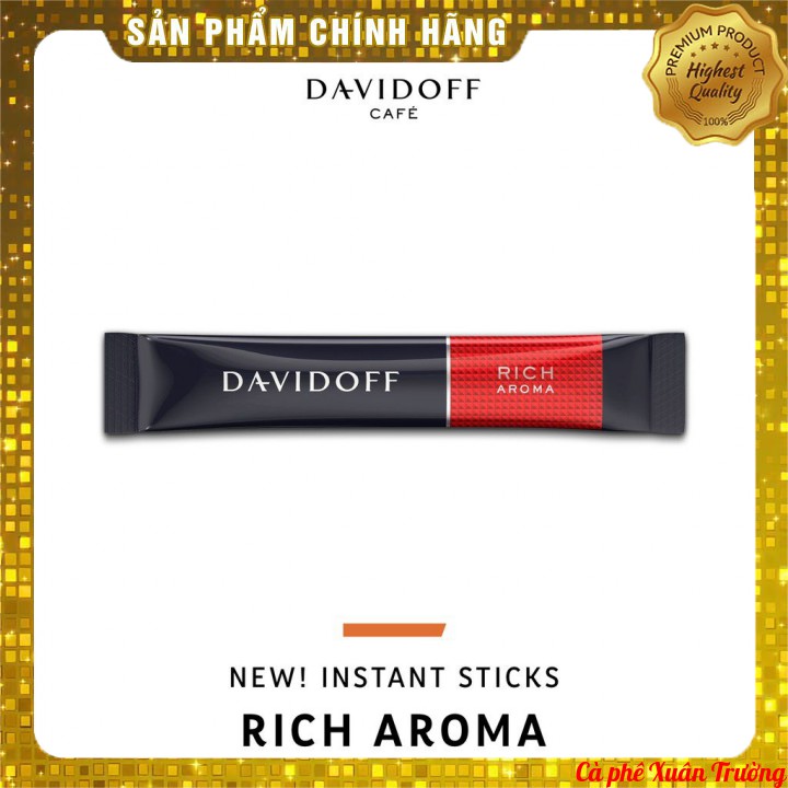 Cà phê hòa tan Davidoff vị Rich Aroma hộp giấy 45gr (25 sticks)