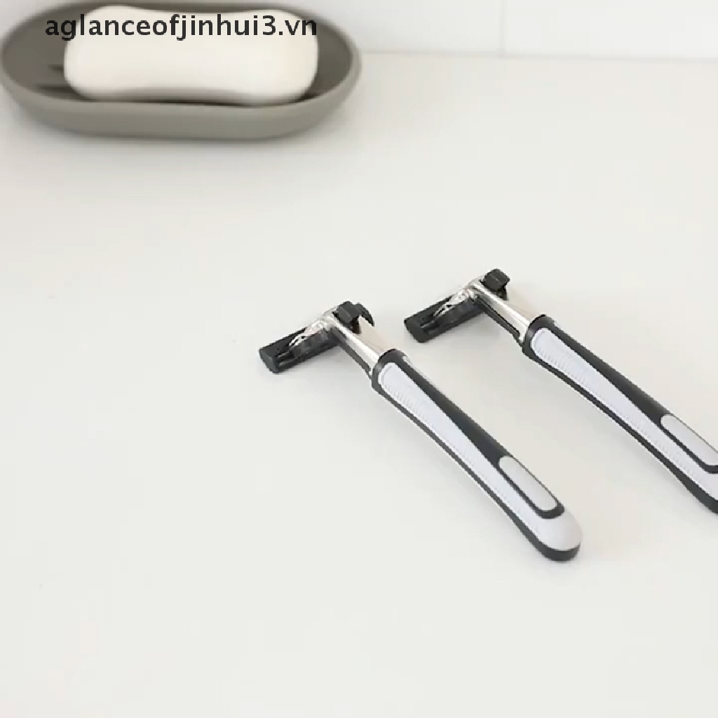 Giá Đỡ Dao Cạo Râu Có Móc Treo Tiện Dụng Cho Phòng Tắm