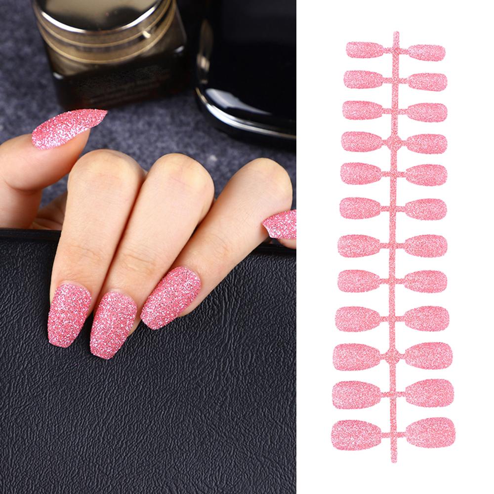 Bộ 24 Móng Tay Giả Lấp Lánh Chuyên Dụng Cho Múa Ba Lê