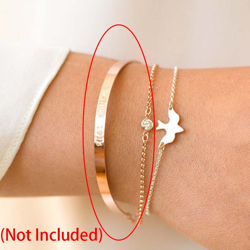 Vòng đeo tay đơn giản phong cách chim bồ câu