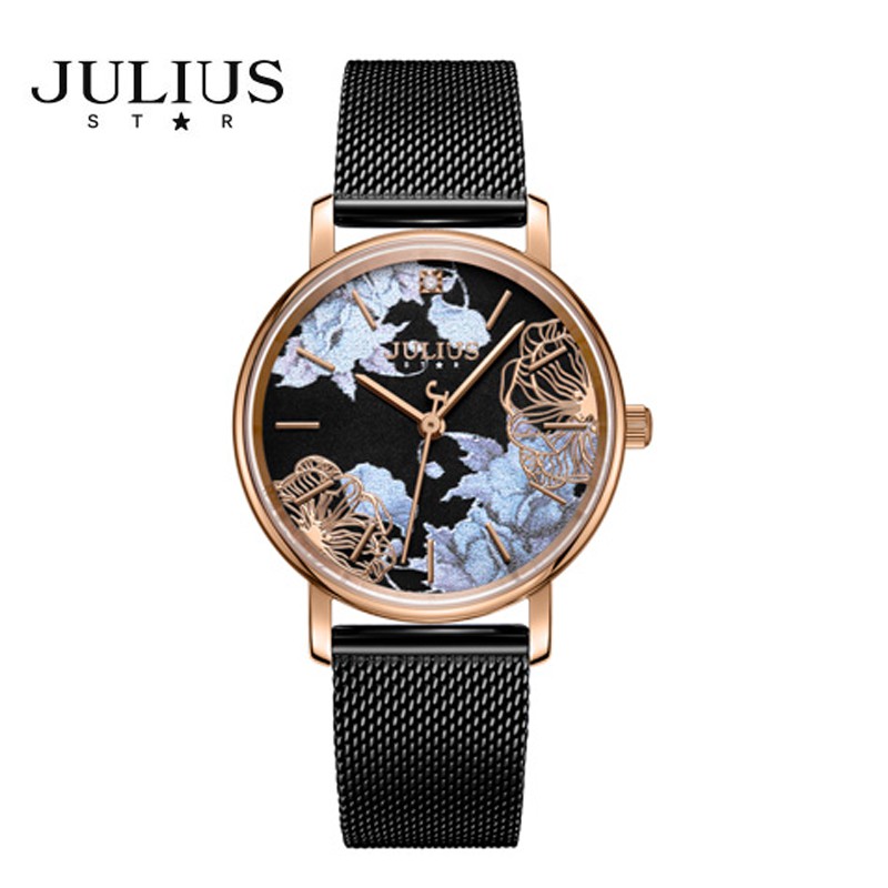 [Julius Official] Đồng hồ nữ Julius Star JS-033 kính Sapphire