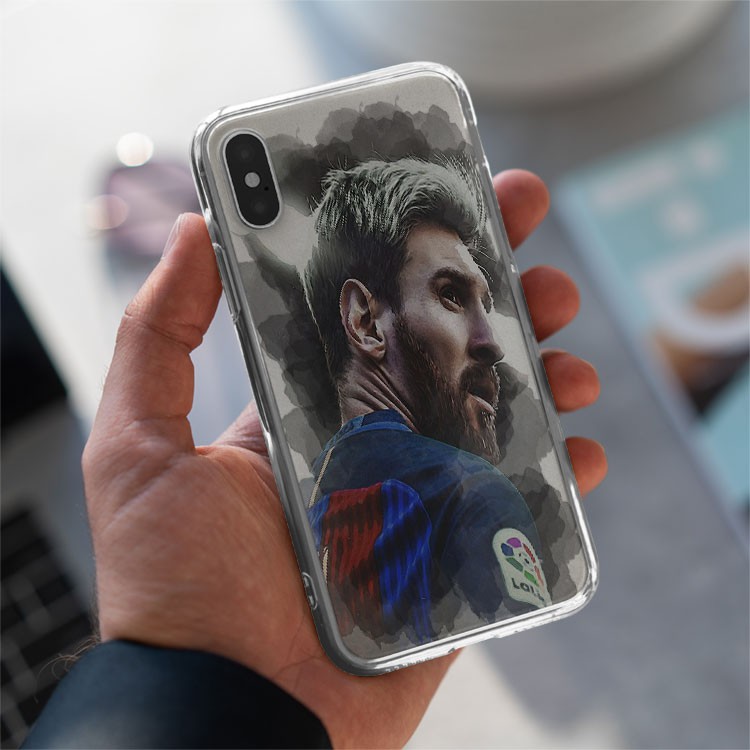 Ốp lưng cầu thủ Messi FB SPORT cool ngầu Ốp bóng đá chống bẩn cho IP 5 đến IP 12 pro max BAR20210110