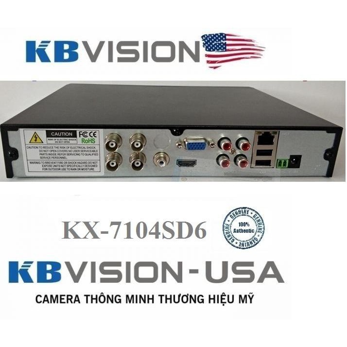 Đầu ghi hình KB-VISION 4 kênh KX-7104SD6 - Chính Hãng 100% Thương hiệu Mỹ