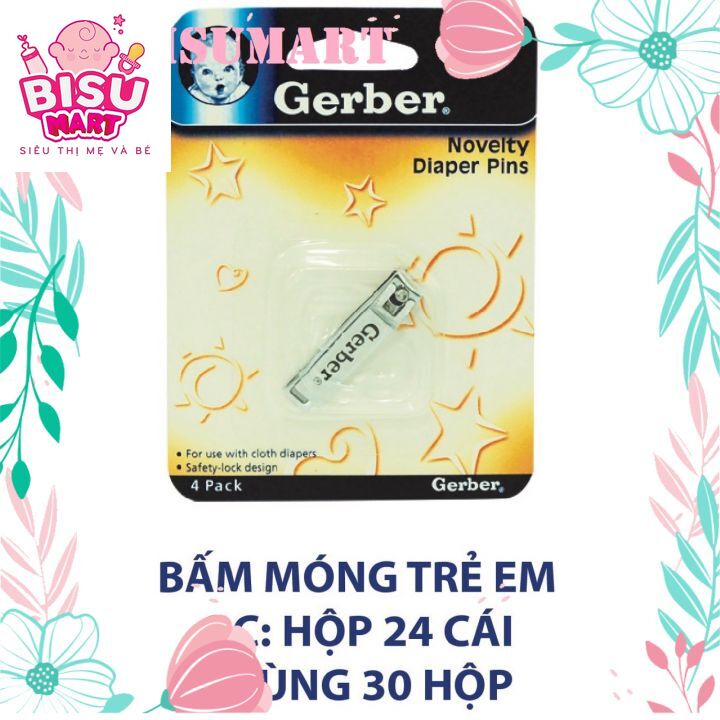 Bấm móng tay, Cắt móng tay cho bé Gerber (MỸ) chăm sóc móng tay chân trẻ em