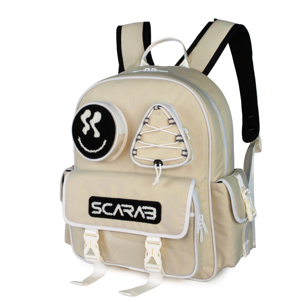 Balo Đi Học SCARAB - SHAPES™ Backpack Beige