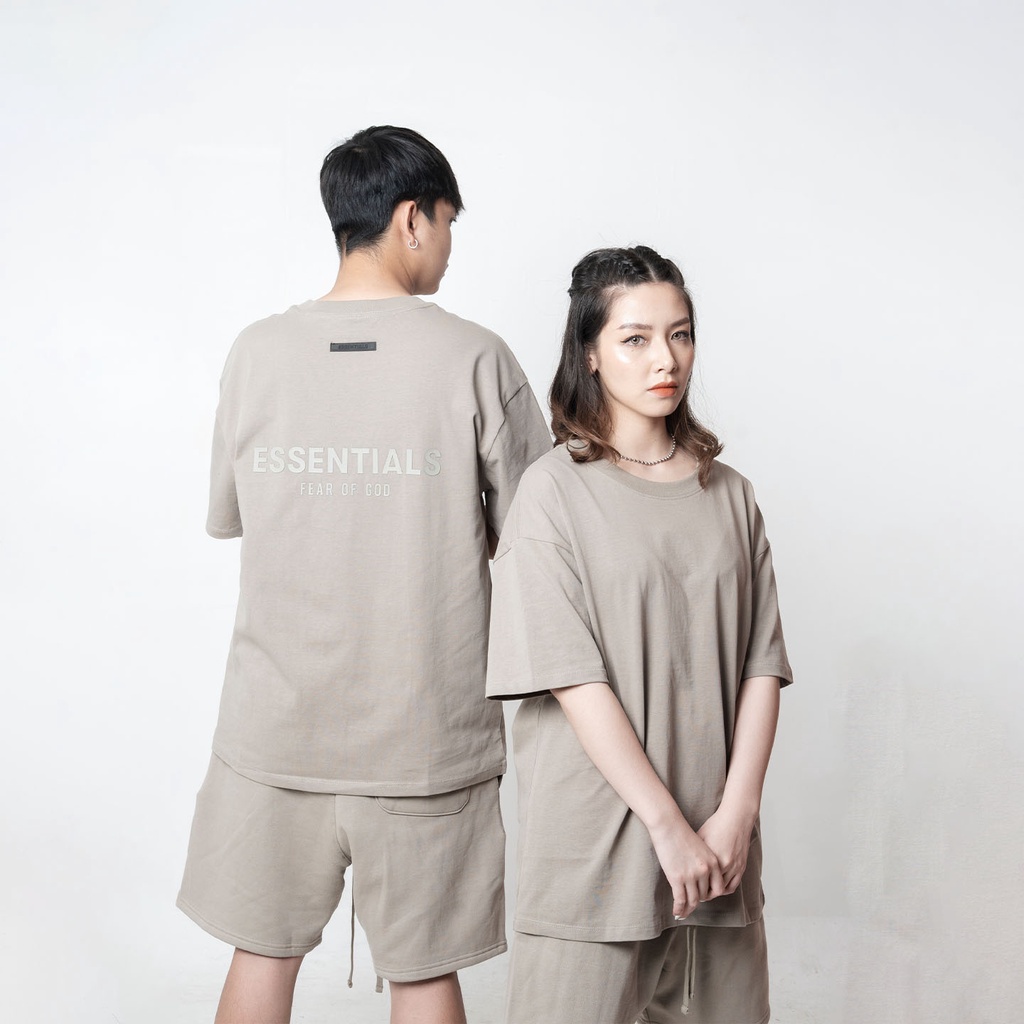 Áo thun ESSENTIALS FOG Fear Of God TLS streetwear unisex form rộng tay lỡ chất liệu cotton cao cấp