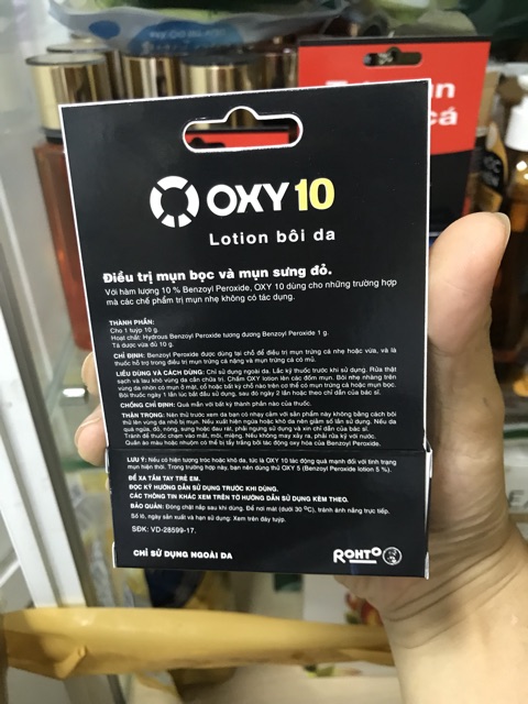 Kem ngừa mụn bọc và mụn sưng đỏ Oxy 10 (10g)