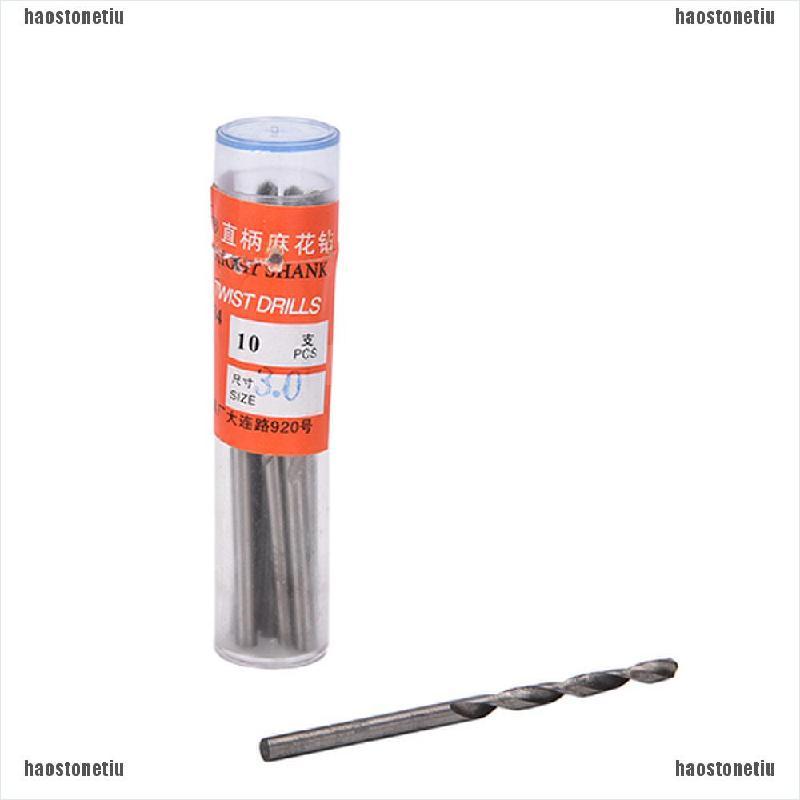 BITS Bộ 10 Mũi Khoan Micro Hss 0.3-3mm Siêu Bền Mới