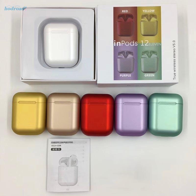 Fone de ouvido sem fio i12 Bluetooth 5.0 com controle de toque + emparelhamento automático + função SIRI Airpods HiFi