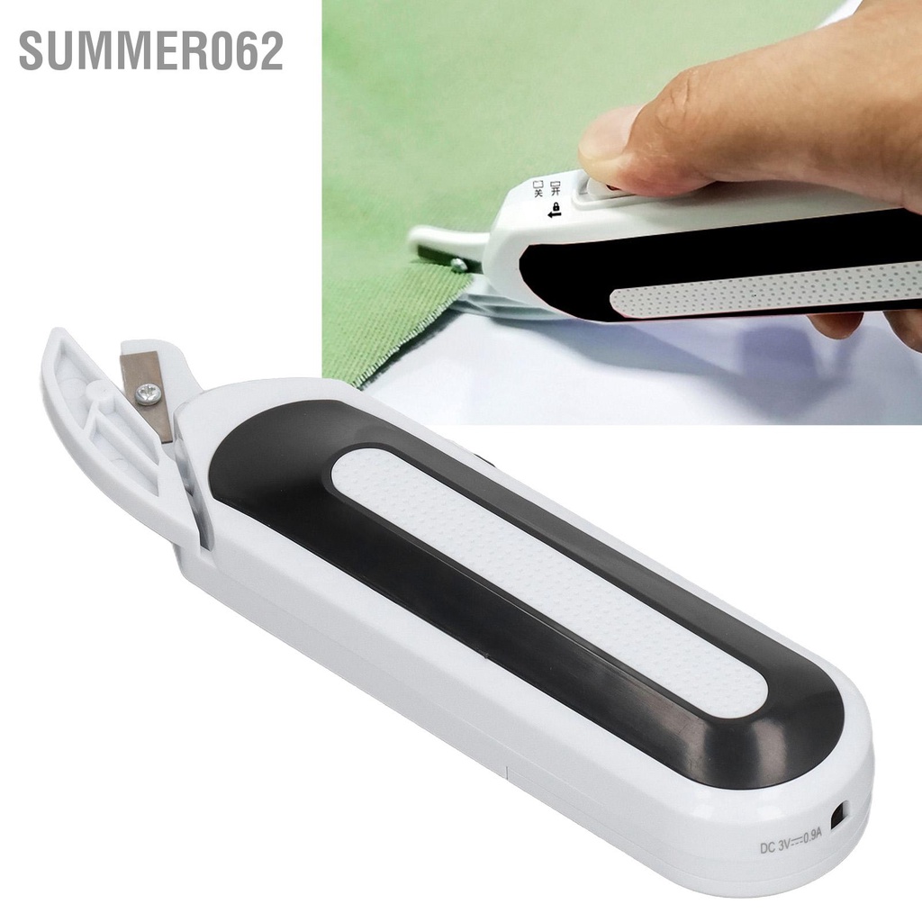 Summer062 Kéo điện Không dây Mini di động 2 chế độ cung cấp với Lưỡi kéo kim loại Nắp đậy để may