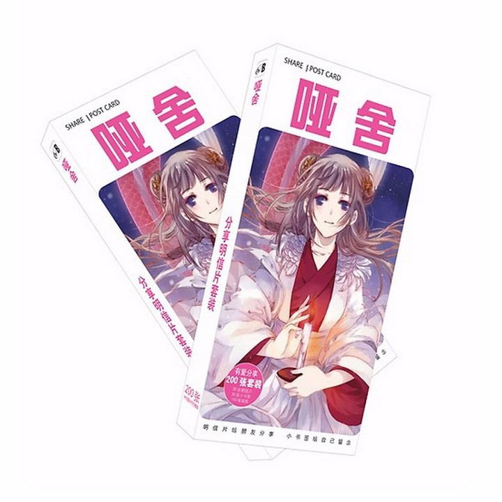 Postcard Hồ yêu tiểu hồng nương 180 ảnh hộp ảnh bộ ảnh có ảnh dán + lomo + postcard bưu thiếp anime chibi