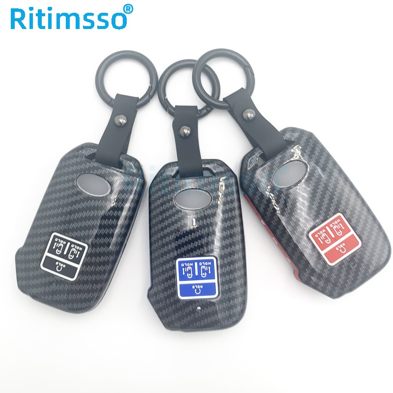 Vỏ Chìa Khóa Điều Khiển Từ Xa Bằng ABS Sợi Carbon Cho Kia K5 Sportage R Stinger Sorento Cerato Kia Carnival 4th Generation