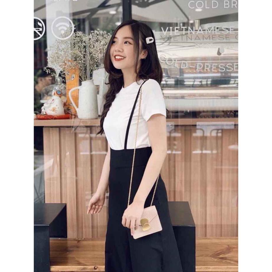 [Hàng mới về] set đồ nữ yếm ống rộng kèm áo dễ thương | BigBuy360 - bigbuy360.vn