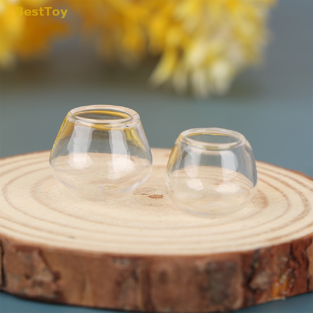 Cốc Thủy Tinh Trong Suốt Trang Trí Nhà Búp Bê Tỉ Lệ 1 / 12