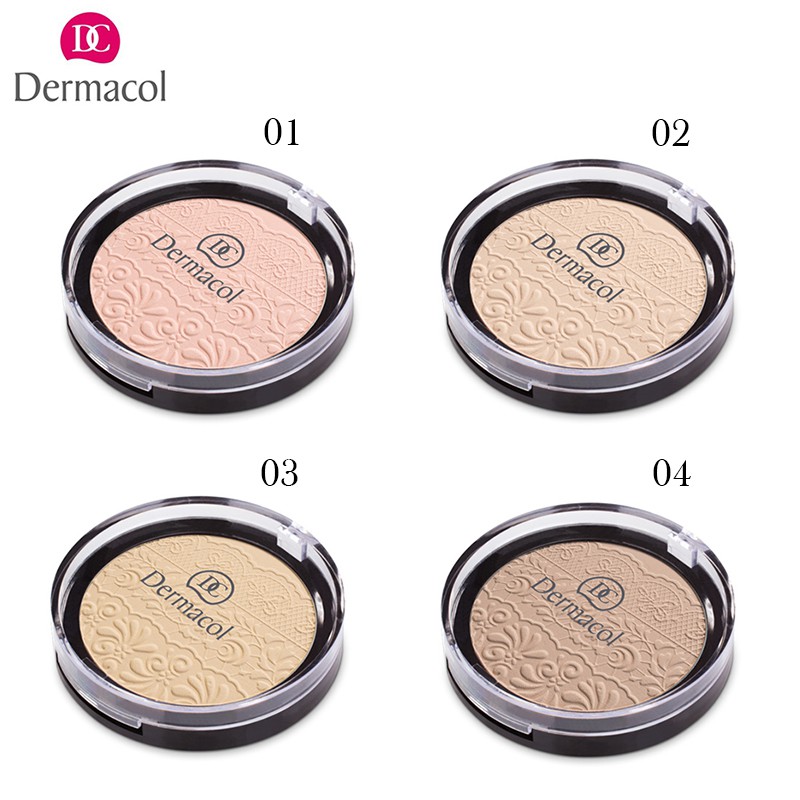 [Mã FMCGMALL - 8% đơn 250K] Phấn Nén Dermacol Compact Powder With Lace Relief 8g