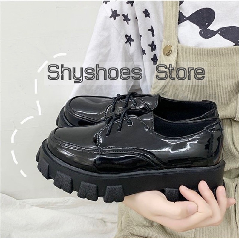 [SẴN 🦄 ẢNH THẬT]🔥 Giày boot oxford cổ thấp cá tính 5cm (bóng, nhám)