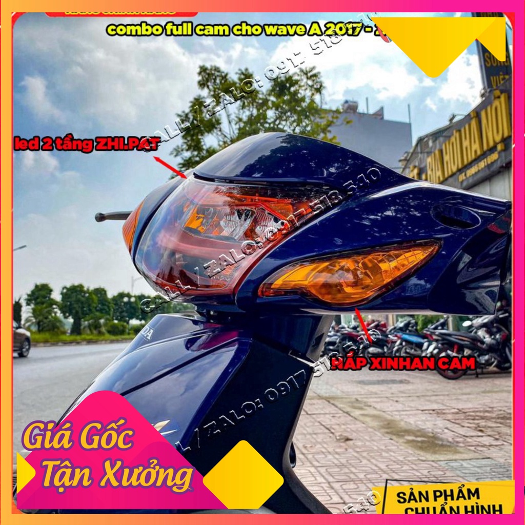 Combo Chóa 2 Tầng Zhipat Kèm Nắp Xinhan Full Cam Wave A 2017 - 2020 (Ảnh Sp thật)